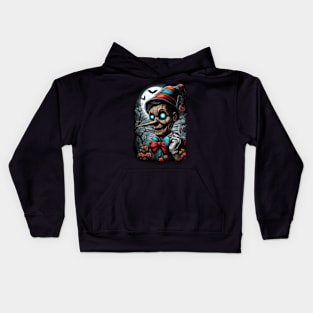 Deception's Strings: Pinocchio Horror Style T-Shirt Kids Hoodie